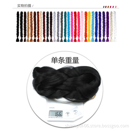 Wholesale factory price 24 41 82inch african women jumbo braid synthetic hair